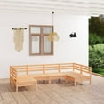 thumbnail image 2 of vidaXL 6 Piece Patio Lounge Set Black Solid Pinewood, 2 of 25