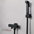 Matte Black Handheld Bidet Sprayer for Toilet, Brass Portable Cloth