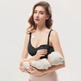 thumbnail image 2 of Vetsdori Womens Push up Nursing Bra Bralette Breastfeeding Maternity Bra Soft Pumping Wireless Lace Cozy Bra for Women, 2 of 7
