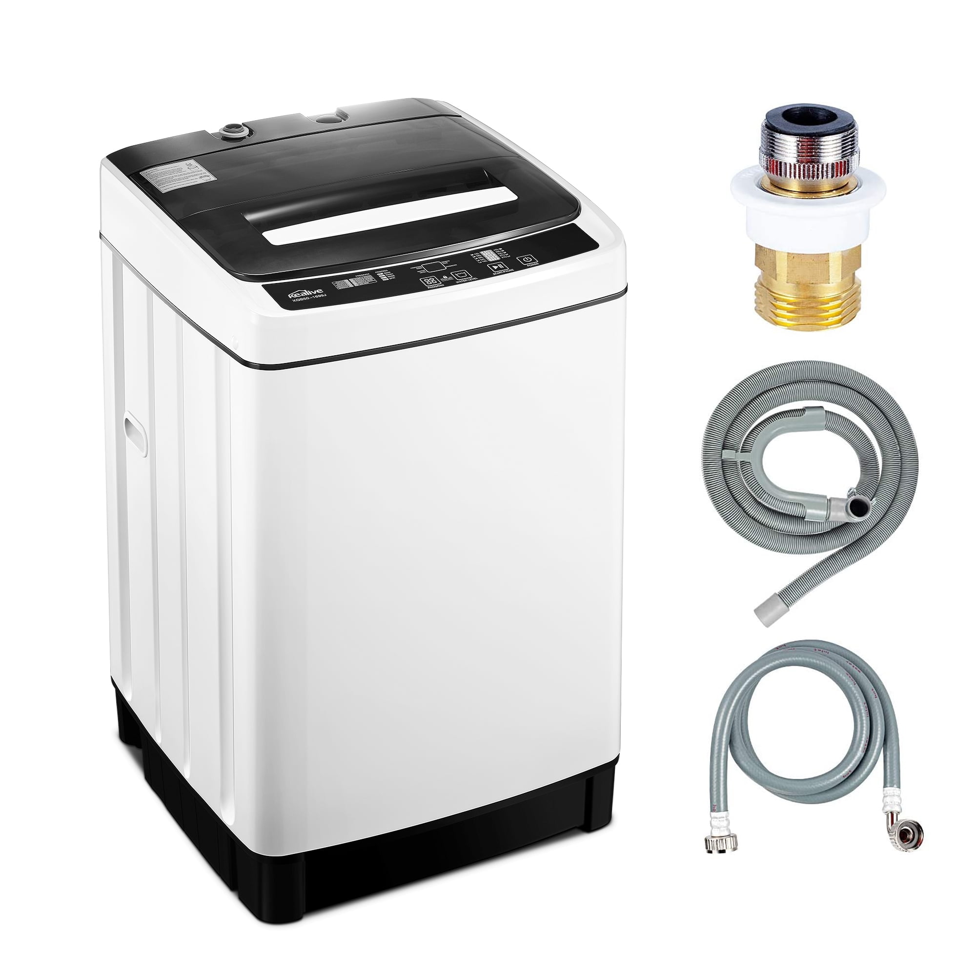 Aolier Full-Automatic Laundry Wash Machine Washer,0.96 Cu.ft Portable  Compact Spin Washer with Drain Pump LED Display 8 Water Level&10 Programs  11 lbs Capacity Time Appointment - Walmart.com