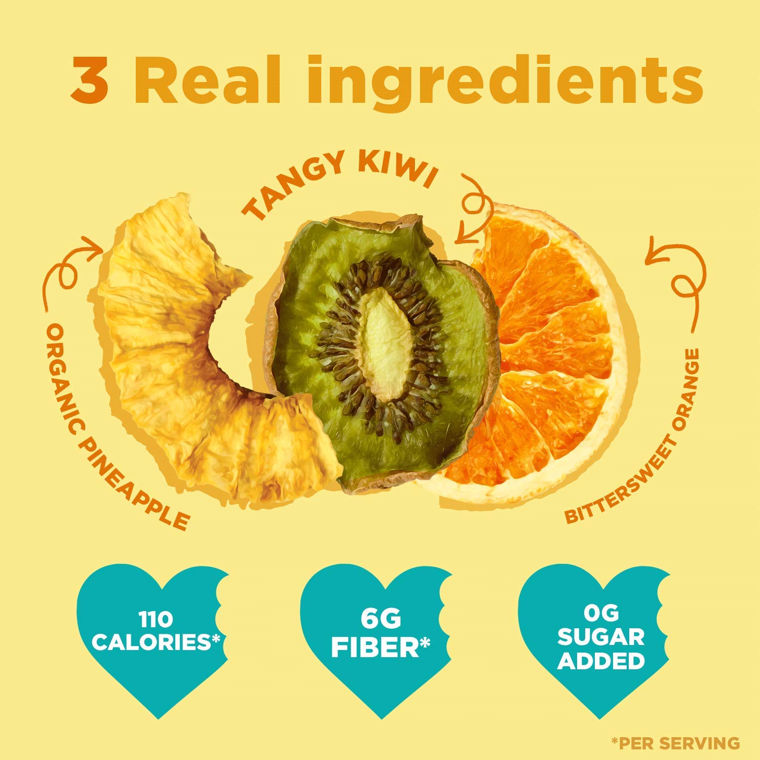 Rind Snacks Skin-On Dried Fruit Tropical - 3 oz Pack of 3