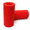 Red, variant on IULAVP 2 Inch Thick Bar Grips, 2-Piece Silicone Rubber Handle Covers for Barbells, Dumbbells, Cable Machines and Pull-Up Bars, Grip Training for Weightlifting and Fitness