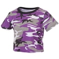 thumbnail image 2 of Rothco Women's Camo Crop Top - Ultra Violet, 2 of 2