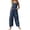 373#Blue, variant on Christmas Pattern Overalls Womens Sleeveless Square Neck Wide Leg Loose Fit Jumpsuits With Side Pockets