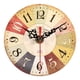 thumbnail image 1 of Reloj de pared para oficina, MDF, redondo, antiguo, artístico, creativo, estilo europeo, decoración #2, 1 ud., 1 of 3