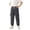 32Grey39, variant on XAOFW Slim Fit Boys Cargo Pant With Elastic Drawstring Waist Solid Color Straight Leg Trousers Kids Back To School Jogger Pants Comfortable Bottom 9-10 Years