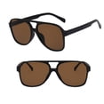 thumbnail image 4 of Classic Retro Round Oversized Sunglasses for Women and Men with Durable Frame Lens Shades, 4 of 6