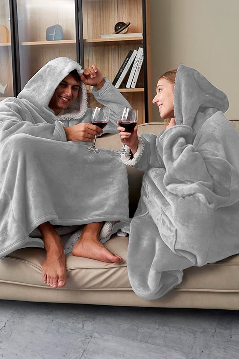 Mameluco Adulto Sudadera Cobija Hoodie Con Capucha Afelpada