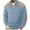 #170-Light Blue, variant on Men's Casual Fashion Solid Stand-Up Collar Knitted Jacquard Button Top - Long Sleeve, Intricate Pattern, Casual Stylish Style for Daily & Holiday Wear