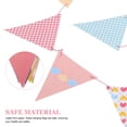 thumbnail image 3 of FELTECHELECTR Triangle Pennant Flags Banner 1Set Assorted Color 79X6.5X5.9In For Indoor and Outdoor Parties, 3 of 8