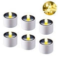 thumbnail image 2 of Solar Tea Lights Outdoor Waterproof, Dusk to Dawn Outdoor Lighting, Reusable LED Tea Light Candles for Lantern Garden Camping and Home Decor, Pack of 7, 2 of 8