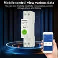thumbnail image 3 of Circuit Smart Circuit Breaker Tuya APP WiFi Enabled Circuit Breaker Electricity Statistics Leakage Switch with Leakage Protection Overvoltage and Undervoltage Protection Mobile, 3 of 7