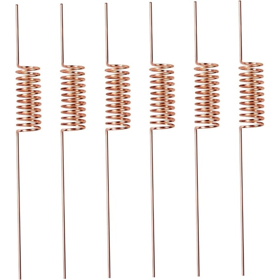 6 Pack Electroculture Copper Gardening Coils, Spiral Rods Plant Stakes Antennas Veggies Flower Garden Decoration