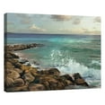 thumbnail image 4 of Masterpiece Art Gallery Rocky Shore Ocean By Studio Arts Canvas Art Print 22" x 28", 4 of 4