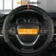 thumbnail image 2 of Cubre Volante para Auto,Funda de Volante de Fibra de Carbono, Universal de 38cm,Transpirables y Antideslizantes,14.5''-15'' Funda para Volante de Auto (Negro), 2 of 5