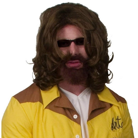 Disfraz de The Big Lebowski, The Dude, peluca y barba para adultos