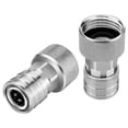 thumbnail image 6 of Garden Hose to Power Washer Adapter - 3/4" GHT to 1/4" Quick Connect Stainless Steel for Foam Cannon & Car Wash Sprayer, 6 of 10
