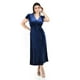 thumbnail image 5 of Vestido envolvente de terciopelo Roman Fashion /Juvenil, 3836 (Azul marino) azul marino CH, 5 of 5