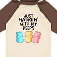 thumbnail image 4 of Inktastic Easter Just Hangin' with My Peeps Boys or Girls Long Sleeve Baby Bodysuit, 4 of 5