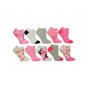 Betsey Johnson Ladies 10Pk Flamingo Pattern Low Cut Socks