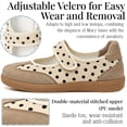 thumbnail image 4 of BERANMEY Mary Jane Style Sneakers for Women with Velcro Strap Comfortable Casual Tennis Shoes Non Slip Flat Sole Slip On Fashion Retro Sneakers for Everyday Daily, 4 of 8