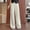 001 Beige, variant on Women's Solid Color Button Down Zipper High Waisted Straight Wide Leg Hanging Long Pants