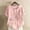 Blouse-Pink, variant on Gamivast Women's Tops Plus Size Short Sleeve Crew Neck Going out Tops Floral Printed Button Side Casual Blouse Summer Everyday Outfits