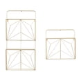 thumbnail image 5 of DecMode 15", 30"H 3-Tier Gold Geometric Wall Shelf (2 Count), 5 of 8