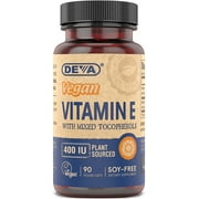 Deva Nutrition Vegan Vitamin E 400 Iu Vegetarian Capsules - 90 Ea