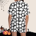 thumbnail image 5 of JIANLAI Pajamas Set for Women 2‑Piece Short Sleeve Button Up Loungewear Shorts Set For Holiday Nightwear, 5 of 8