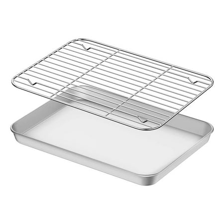 

Baking Tray 1 Set of Household Baking Rack Camping Baking Pan Multi-function Wire Rack Baking Accessory