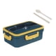 thumbnail image 1 of Fiambrera Bento con asa de 1000 ml para niños, estudiantes y trabajadores con compartimento Azul marino, 1 of 6