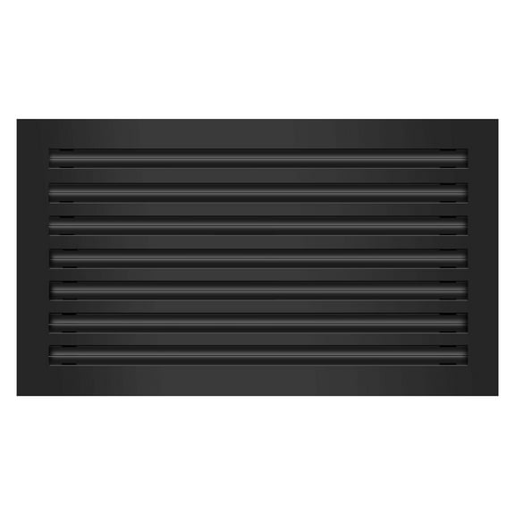 BUILDMART - 24x14 Modern AC Vent Cover - Decorative Black Aluminum Air Vent - Standard Linear Slot Diffuser - Heating and Cooling Register Grille for Ceiling, Walls & Floors - Texas Buildmart