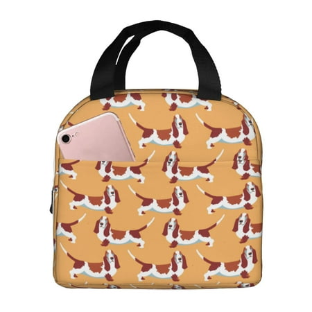 Insulated Lunch Bag for Women Men - Dachshund Dog Puppy No.1025 Leakproof Cooler Lunch Box for Women Men  Lunch Tote Bags for Work School Picnic Travel