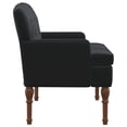 thumbnail image 4 of vidaXL Loveseat with button tufted Black 43.70 x 25.59 x 31.10 in, 4 of 5