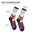 thumbnail image 3 of KLL Butterfly Over Lavender Print Cool Socks Men's Women's Crew Socks Funny Crazy Novelty Stockings, 3 of 7