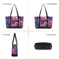 thumbnail image 6 of FORMRS Canvas Laptop Tote Bag for Women with 15.6" Computer Compartments Shoulder Handbag, Vibrant Art Flowers, 6 of 7