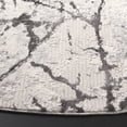 thumbnail image 3 of SAFAVIEH Hanna Brooke Abstract Area Rug, Grey/Ivory Dark Grey, 6'7" x 6'7" Round, 3 of 10