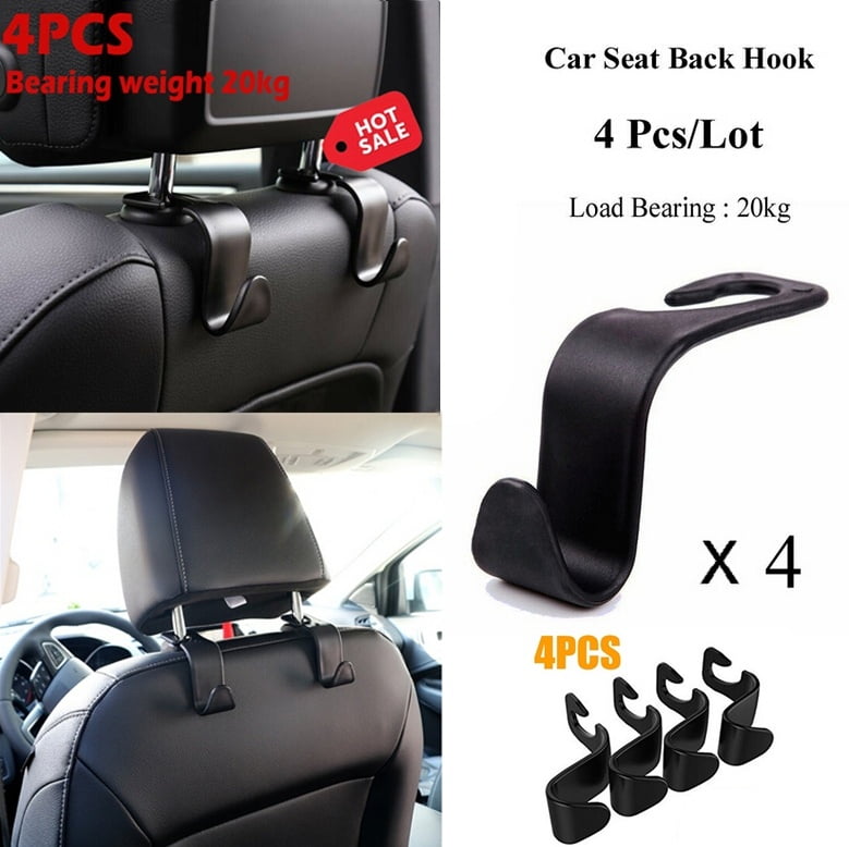 Modish Car Back Seat Headrest Hanger Convenience Auto Fastener Clip Black Hook 