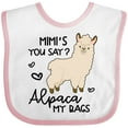 thumbnail image 3 of Inktastic Mimi's You Say Alpaca My Bags Boys or Girls Baby Bib, 3 of 4