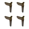 thumbnail image 1 of QualitChoice 4pieces Easy To Trigon Furniture Legs Effortlessly Transform Furniture Wide Application Metal Aircraft [Gun Black] 1Set, 1 of 6