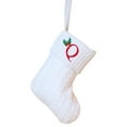 thumbnail image 2 of Pidgey Christmas Stockings with Initials,2Pc 7.8 Inches 24 Letters Embroidered Letter Knit White Christmas Stocking Xmas Stockings Ornaments for Family Holiday Decorations and Xmas Tree Fireplace(Q), 2 of 2