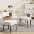 thumbnail image 1 of Sillas de Comedor RIVOVA Juego de 2 con Patas de Madera y Tapizado en Lino Beige, 1 of 7