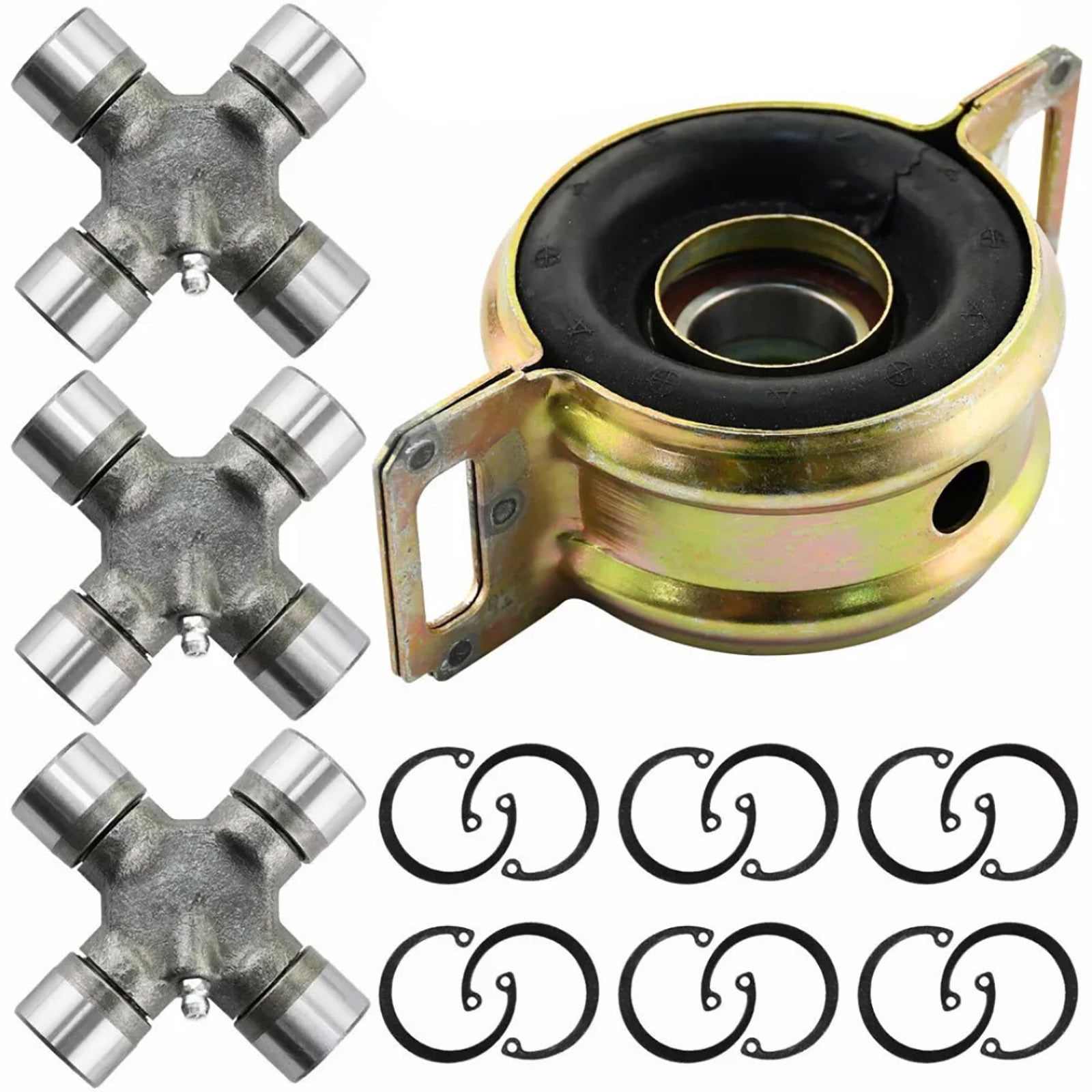 NATEFEMIN Driveshaft Bearing & Spicer U-Joints Set Replacement for Toyota Tacoma 2005-2015 372300K040
