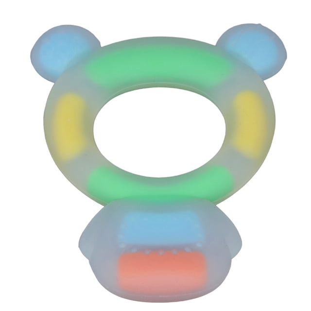 Juguete mordedor de silicona para bebé, mordedor para bebé, oso de dibujos animados, juguetes para la dentición infantil, juguetes para la dentición del bebé, elaborados con cuidado