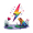 3A, variant on Colorful Stickers Animal Stationery Stickers Peace Symbol Kids Stickers Toy for Suitcase Phone Fridge