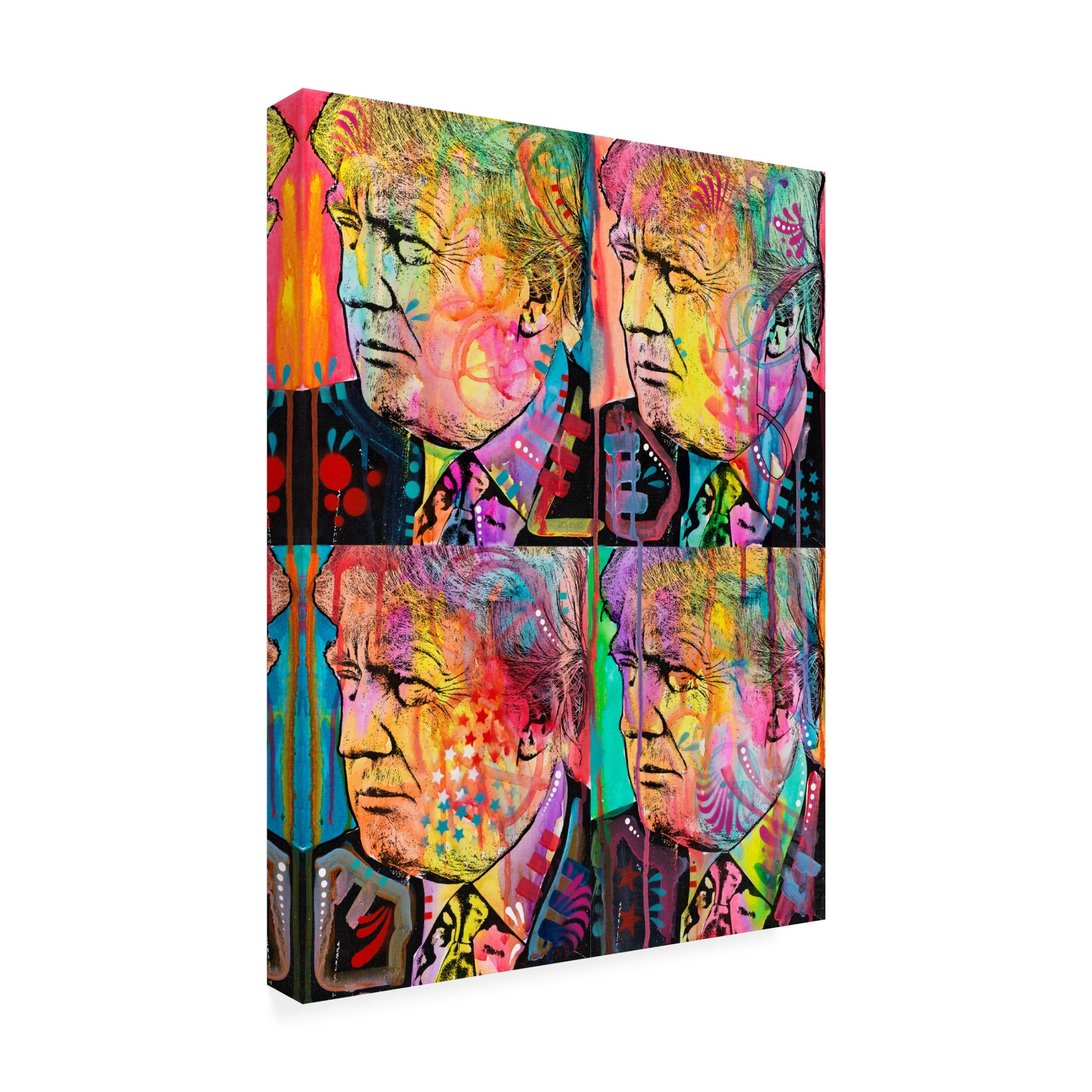 Canvas Wall Art - Dean Russo 'Trump 4 Up' Wall Art for Living Room, Bedroom, or Office Décor by Trademark Fine Art - 24 x 32 Inches