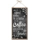 thumbnail image 1 of Todo lo que necesito hoy es un pequeño bocado de café y mucho Jesús Letrero decorativo de madera Decoración del hogar Letrero de madera Placa colgante Arte de pared, 1 of 9