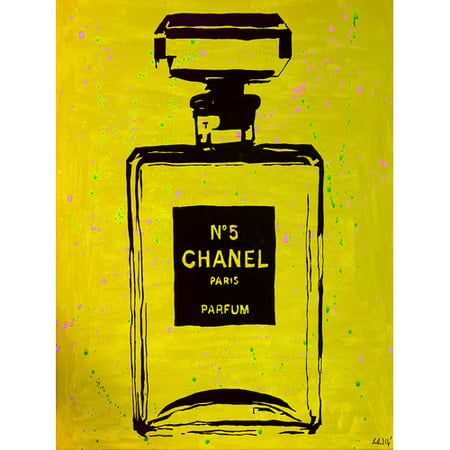 Buy-Art-For-Less-Chanel-Chic-by-Pop-Art-Queen-Graphic-Art-on-Wrapped-Canvas-in-Yellow-and-Black