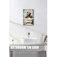 thumbnail image 4 of Bear Bath Metal Tin Retro Sign Metal Poster Bear Metal Poster Funny Bathroom Wall Art Bathroom Hanging Decor Home Decor Funny Toilet Metal Sign Bathroom Wall Art Home Decor,Aluminum 12"x8", 4 of 6